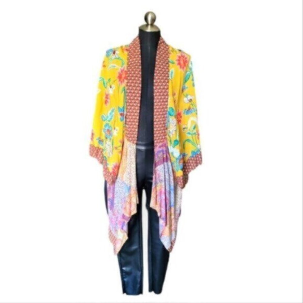Umgee  Floral / Ditsy  Print Long Kimono NWT Sz S/M